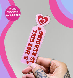 A Hot Girl Is Reading Acrylic Bookmark Accessory
