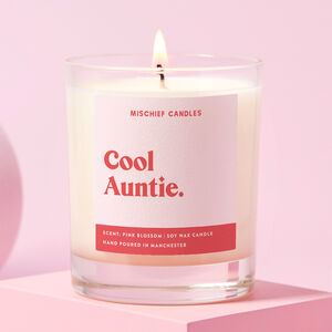 Auntie To Be Funny Gift Soy Wax Candle Cool Auntie