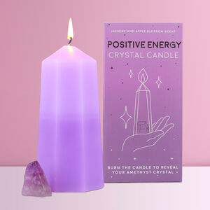 Crystal Candle Positive Energy