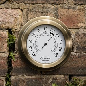 Customisable Metallic Garden Thermometer