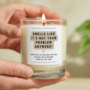 Funny Leaving Gift For Colleague Not Your Problem Anymore Candle