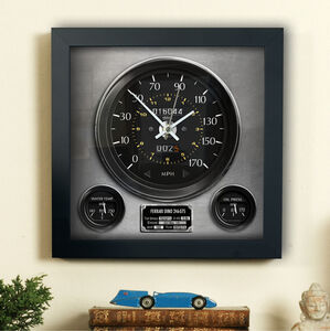 Hand Made Ferrari Dino 246 Gts Speedometer Wall Clock