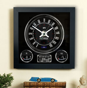 Hand Made Wall Clock Based On Ford Escort Mk1 Rs1600 Speedometer