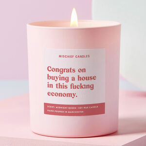 Housewarming Gift New Home Candle House In This Economy