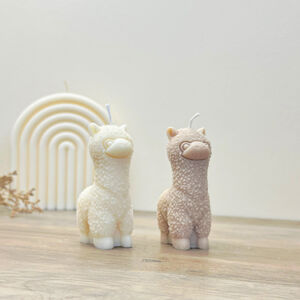 Llama And Alpaca Shape Cute Animal Candle