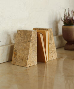 Luxury Natural Stone Marble Wedge Bookends