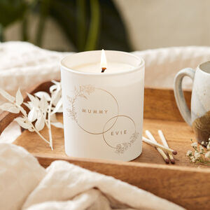 Mother's Day Gift Mummy And Me Personalised Candle