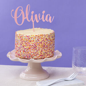 Personalised Acrylic Cake Topper