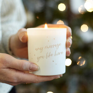 Personalised Any Message Glow Through Candle Gift