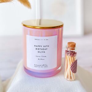 Personalised Birthday Candle Gift For Her