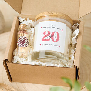 Personalised Daughter Birthday Gift Candle Set