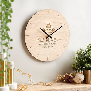 Personalised New Home Clock