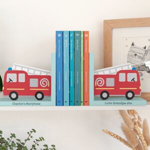 Personalised Red Fire Engine Bookends