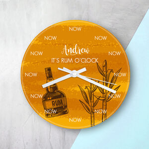 Personalised Rum Clock