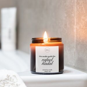 Rafael Nadal Candle With Matches, Tennis Gifts, Celebrity Candles