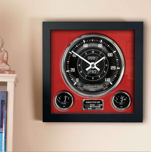 Red Daimler 250 Dart Wall Clock