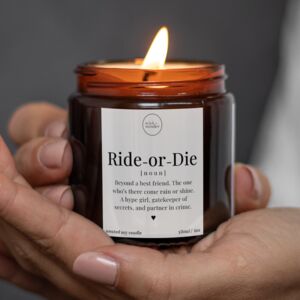 Ride Or Die Bestie Candle With Matches, Best Friend Gifts