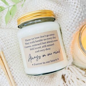 Those We Love Bereavement Poem Candle