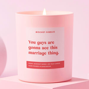 Wedding Gift Funny Pink Candle Ace This Marriage Thing