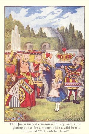 Alice in Wonderland, Queen of Hearts - Wall Art Print, 12x18