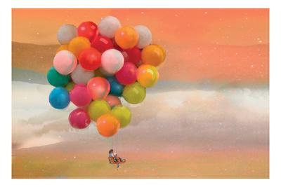 Balloon Ride - Wall Art Print, 18x12 Balloon Ride - Wall Art Print, 18x12