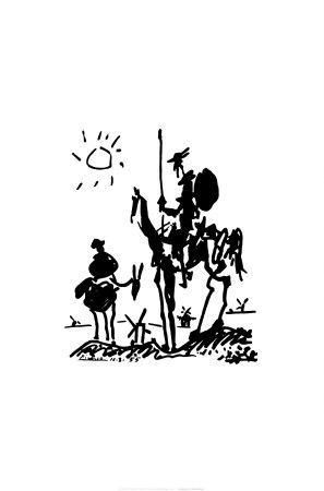 Don Quixote, c.1955 - Wall Art Print, 23x35