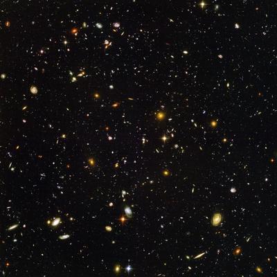 Hubble Ultra Deep Field Galaxies - Premium Photographic Print, 16x16