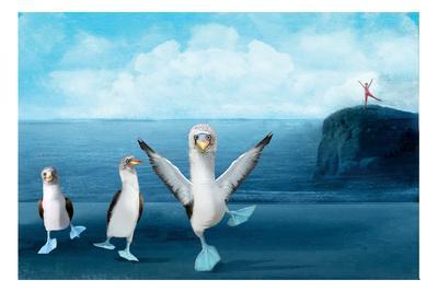If You Were A Blue Footed Booby - Wall Art Print, 18x12