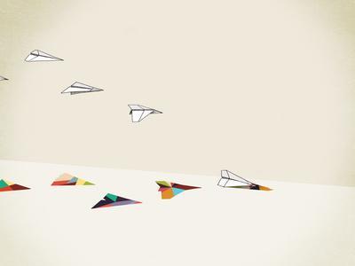 Paper Planes - Giclee Print, 16x12