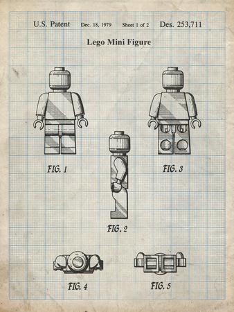 PP41 Antique Grid Parchment - Giclee Print, 12x16