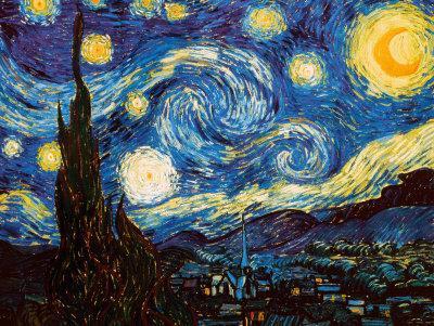 Starry Night, c.1889 - Wall Art Print, 24x18