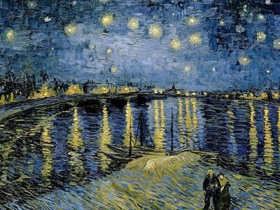Starry Night Over the Rhône, 1888 by Vincent van Gogh - Wall Art Print, 16x12