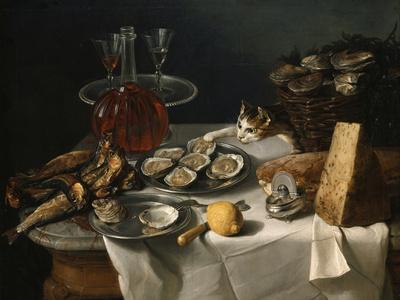 Still Life with Cat - Giclee Print, 16x12