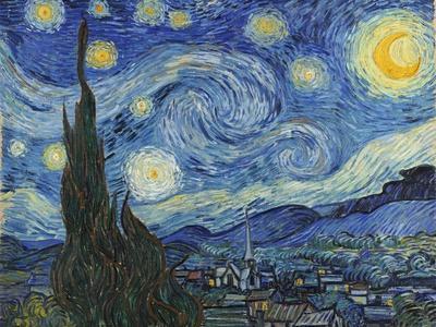 The Starry Night, June 1889 - Giclee Print, 16x12