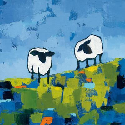 Two Sheep - Wall Art Print, 16x16