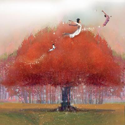 Up We Go - Wall Art Print, 16x16