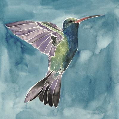Watercolor Hummingbird I - Wall Art Print, 16x16