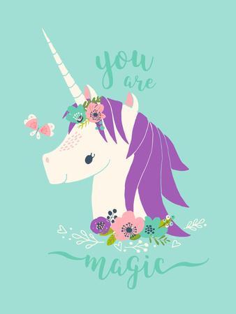 You are Magic Unicorn - Wall Art Print, 12x16